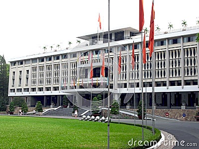 Independence Palace in Saigon/Ho-Chi-Minh-City Editorial Stock Photo